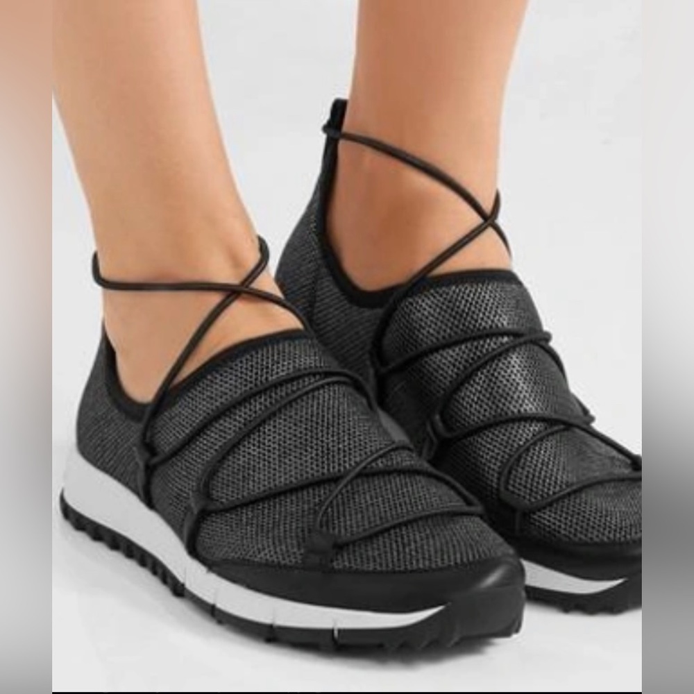 Gorgeous jimmy choo women black sneakers